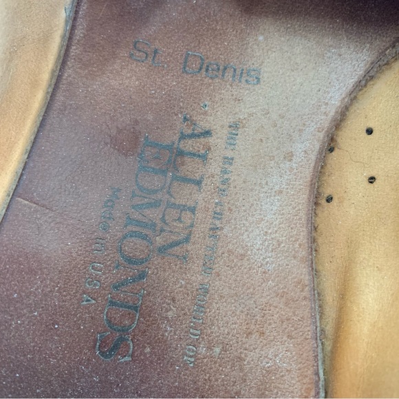 Allen Edmonds St. Denis Burgundy Leather Penny Loafer, men’s 10, dress, career main image 5